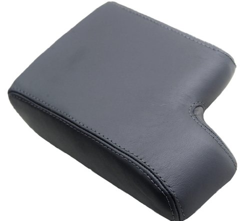 Fits 1992-1999 BMW E36 325 328 318 323 Real Dark Gray Leather Console Lid Armrest Cover (Leather Part Only)