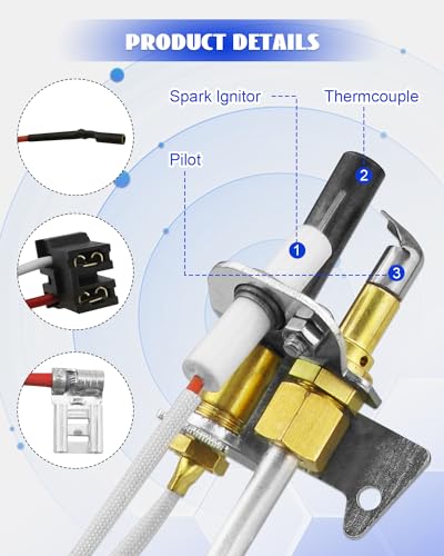 100112330 Water Heater Pilot Assembly Fit for Reliance/AO Smith/Whirlpool/State/American Water Heater Replace 9007876 9007877 4067826