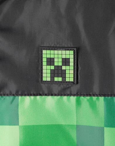 Veste Minecraft garçon avec capuche imperméable doublée polaire Creeper