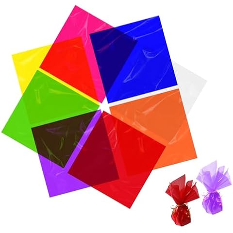 Rebanky Feuilles de Cellophane Colorées 19 CM Cover