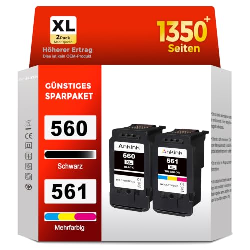 PG-560XL CL-561XL Druckerpatronen Tintenpatrone Ersatz für Canon 560 561 XL – Ansicht 1