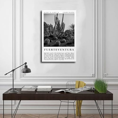 Poster Fuerteventura Espagne toile moderne pour raviver un mur blanc de salon