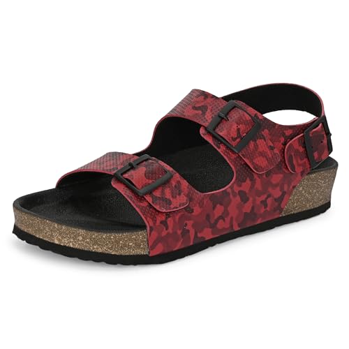 Image of Centrino Men's Berkin-Style Slip-On Sandals | Open Toe Design | Soft PU Footbed | Lightweight & Comfortable | Arch Support | On-Grip Sole | Casual Outdoor Wear (9215)