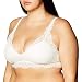 Mae Women's Plunge Eyelash Lace Bralette (for A-C Cups),Ivory,Medium
