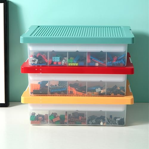 Boîte de rangement plastique pour jouets perdus et compartiments - 6