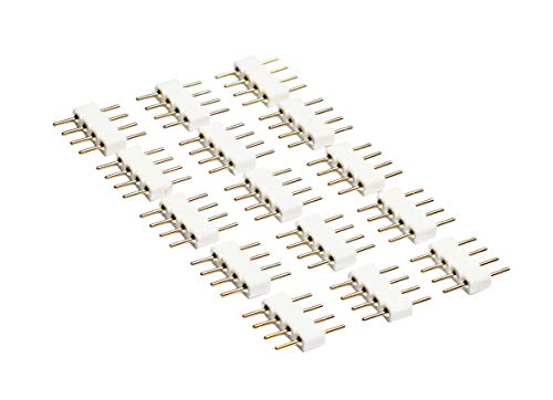 4-Pin to 4-Pin Connector for LIFX Z Lightstrips (15 Pack, White)