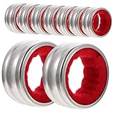 GARVALON 9 Stück Teiliges Edelstahl weinflaschen tropfring Rotem Schwamm Tropfsicherer Auslaufschutz für Weinliebhaber Geeignet für Bar Restaurant Outdoor und Zuhause