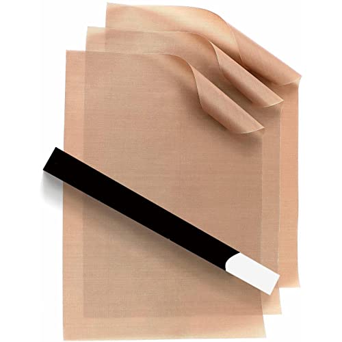 Papel de horno permanente, reutilizable, PTFE, 12 x 16 láminas, transferencia de calor, antiadherente, alfombrilla para barbacoa, sin olor