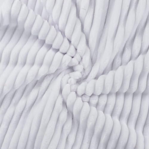 Tissu polaire blanc Jumbo Cordon 10 m anti-froid pour isoler et coudre des plaids