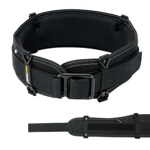 MELOTOUGH Padded Tool Belt Electrician Tool Belt Work Belt for Men Quick Release Thick Confortable Foam Padding More Safe Adjustable Waist 30-43(SM) Christmas Gifts for Men
