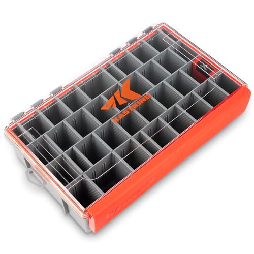 Image of KastKing HyperSeal Waterproof Tackle Box, 3700 Deep Tackle Trays, Fishing Tackle Box Organizer With Removable Dividers, Fishing Gear & Fishing Accessories Storage, 1 Pack