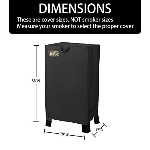 Jiesuo 30 Inch Electric Smoker Cover For Masterbuilt, Heavy Duty Waterproof Grill Cover For Masterbuilt Electric Smoker, 18" W X 17" D X 33" H #TOP1