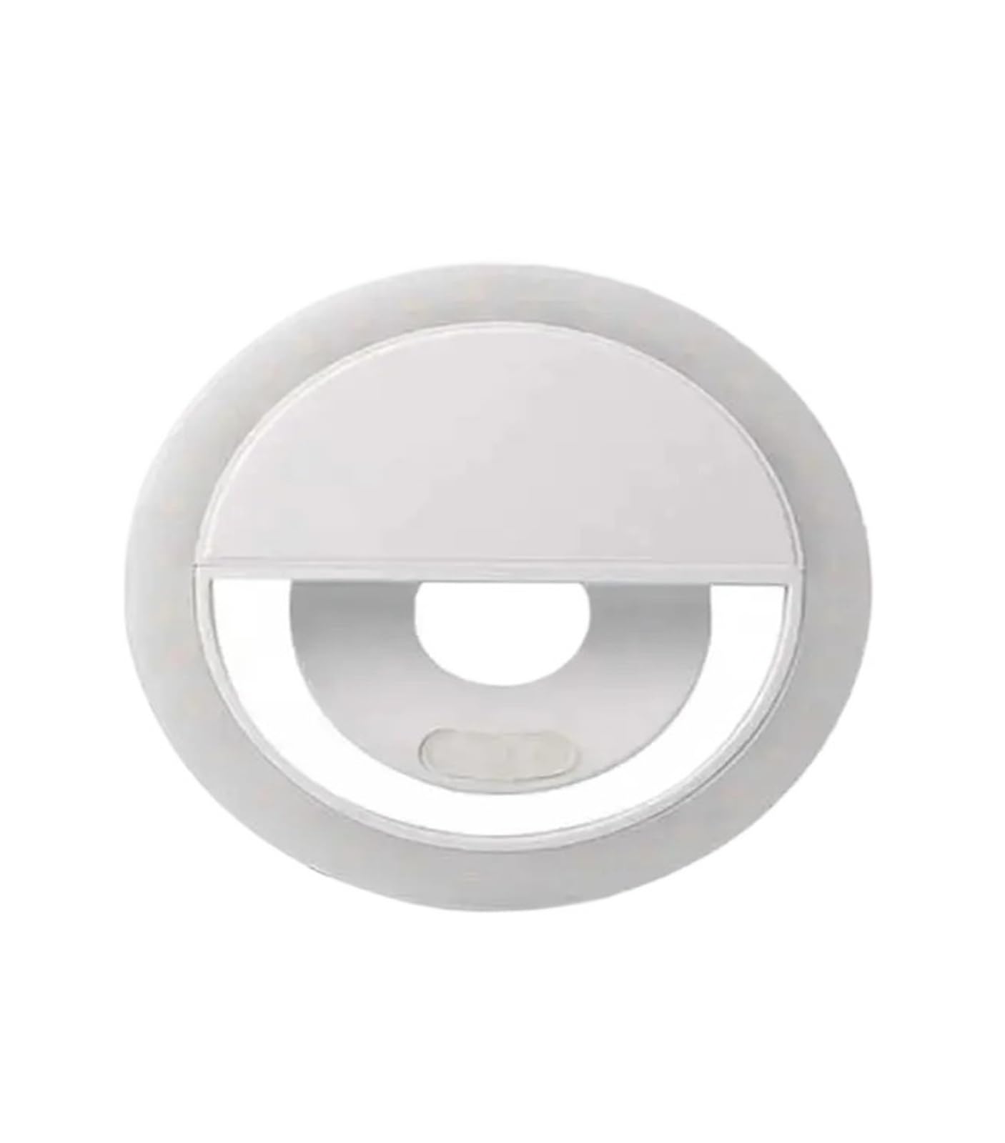 La carga de la luz de relleno del teléfono móvil llevó la lámpara video LED Selfie de la transmisión en vivo del teléfono de la luz de Selfie(White)