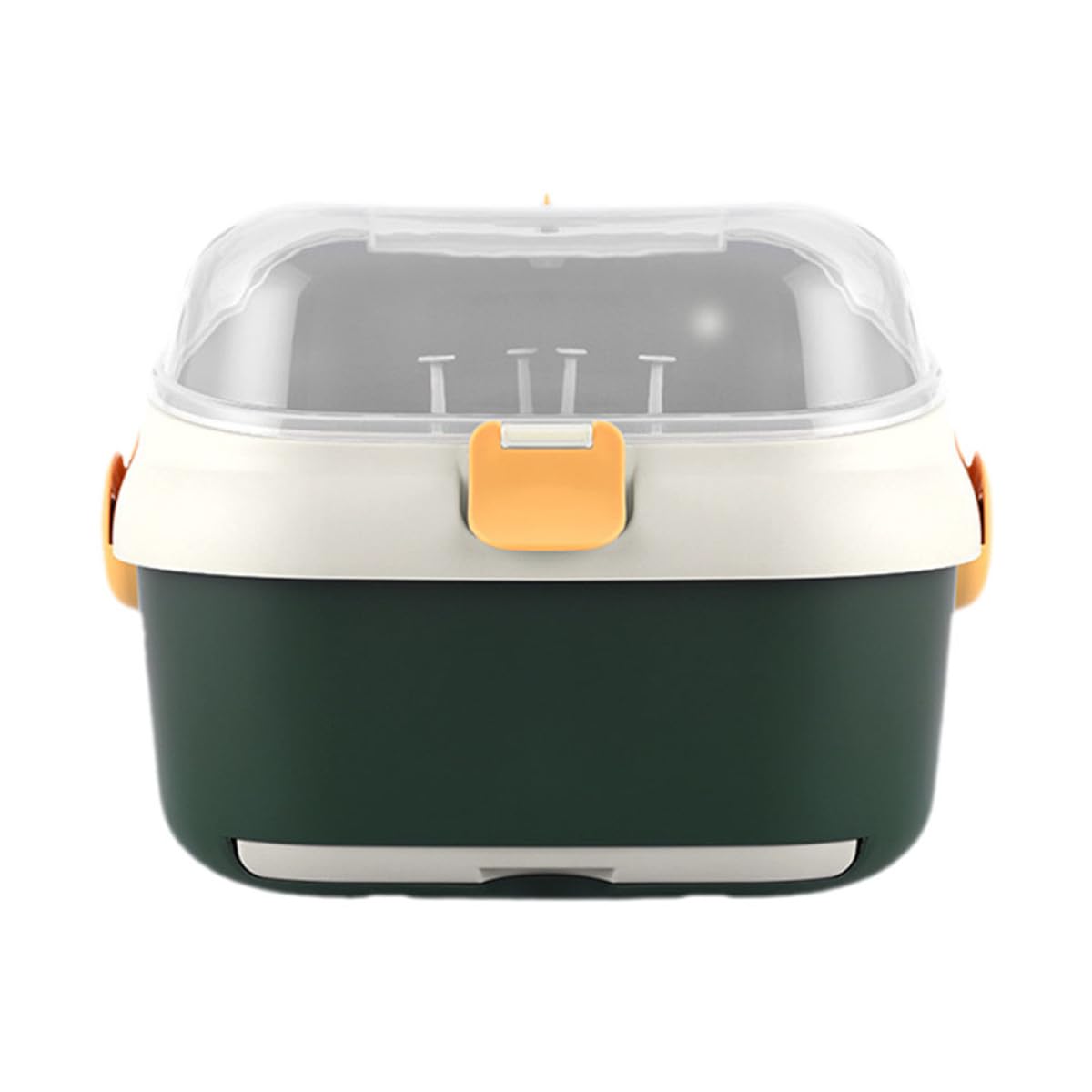 Caja Escurridor para Biberones Grande con Tapa Almacenamiento Multifuncional para Cocina y Productos para Bebés Resistente y Portátil para Mantener Orden y Limpieza