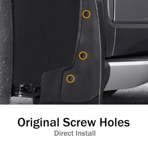 Image of Mud Flaps Compatible with Toyota Tundra 2022 2023 2024, All Weather Tundra Guard Mud Guards Splash Front & Rear, 4PCS /Set, NO Need to Drilling