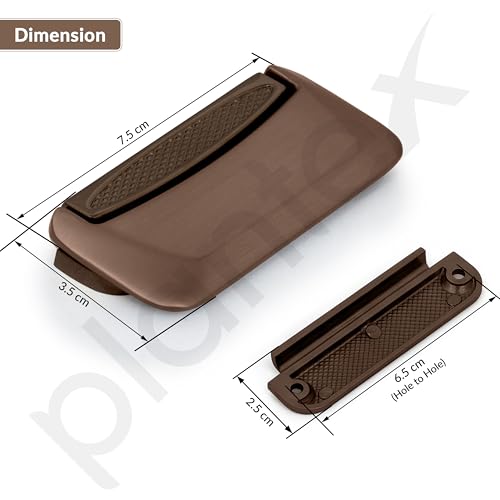 Image of Plantex Drawer Kadi /3 Inch Chest Handle for Drawer /Rectangular Cabinet Kadi /Pull-Push Kadi for Home /Office Drawer - Pack of 1 (DTK-295, Rose Gold)