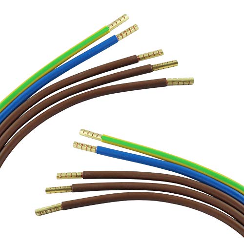 WITTKOWARE 10mm² Zählerschrank/Elektroverteilung Verdrahtungssatz Zählerabgang, 3X braun 58cm, blau/grün-gelb 110cm Cover