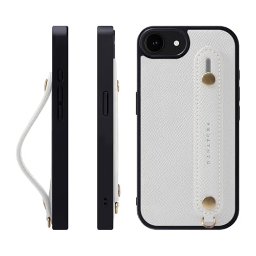 HANATORA for iPhone 17e 16e �P�[�X �{�v �ϏՌ� �w�ʃx���g �X�}�z�P�[�X �X�}�z �X�^���h�@�\ �l�b�N �X�g���b�v �t�� �G���{�X���U�[ �M�t�g �}�O�l�b�g�Ȃ� �z���C�g NGH-16e-White