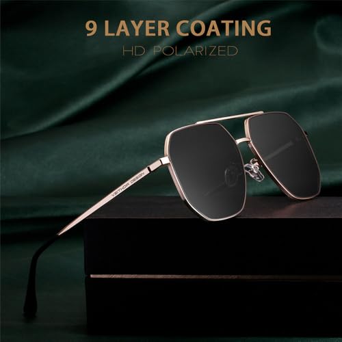 Lunettes de soleil polarisées homme avec filtre UV pour une conduite et pêche sécurisées