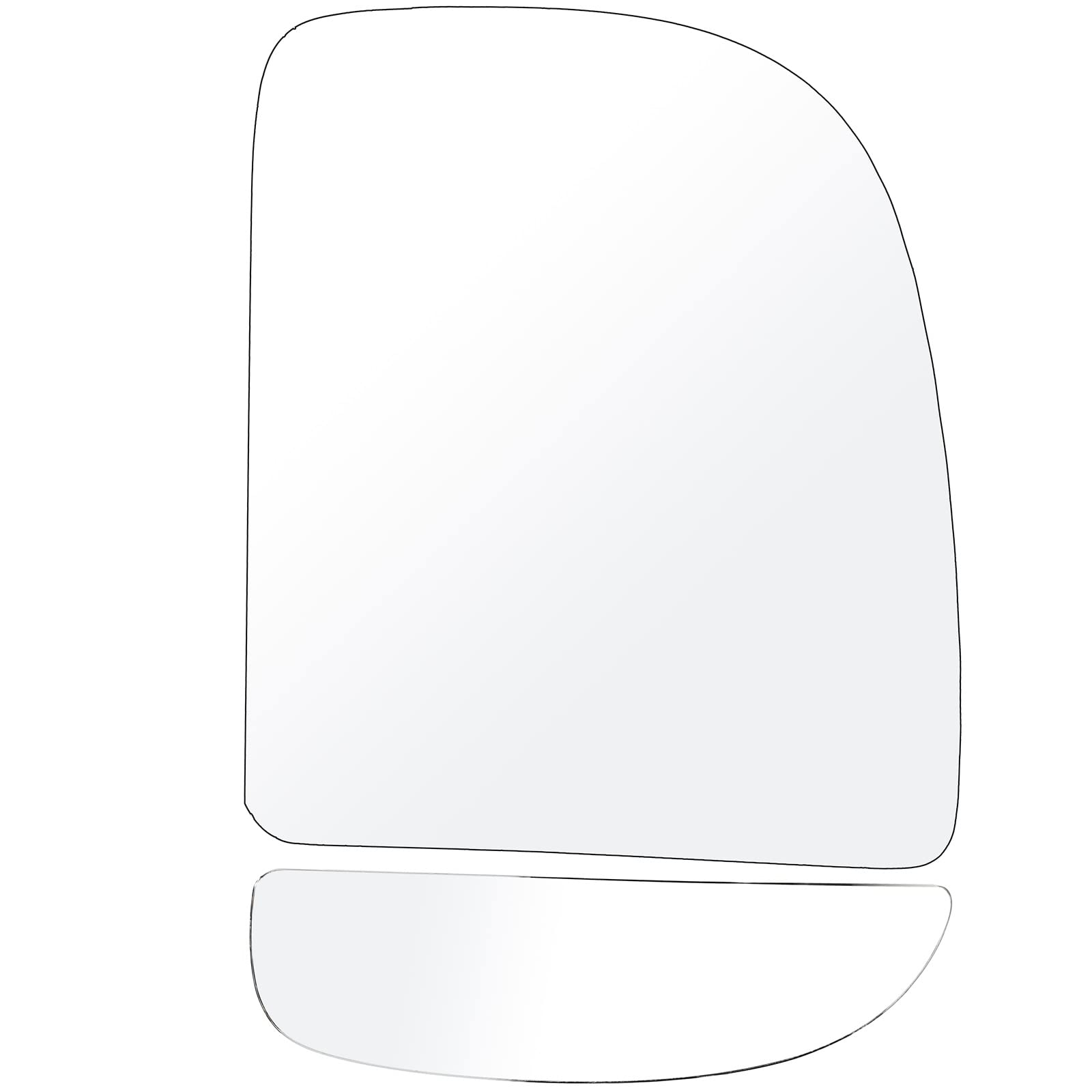 SCITOO Side Mirror Glasses Fit For Ford F-250 F-350 Super Duty 1999-2016