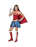 Justice League Teen Wonder Woman Costume, Red, Teen
