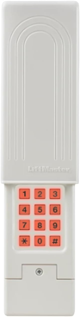 LiftMaster Universal 387LM Keyless Entry - Garage Door Keypad - Battery Powered - Wireless - Green