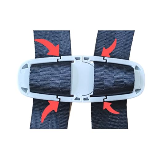 Image of Universal Child Car Seat Chest Harness Clip Universal Safer Belt Clip Buckle Lock Stroller Chest Clip Adjustable Guard for Baby and Kids (Gray-3)