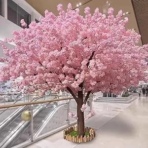 Simulation Plant Artificial Cherry Tree Peach Tree Wishing Tree Large-Scale Landscaping Artificial Flower Hotel Shopping Mall Layout Floor Decoration3.5mx3m