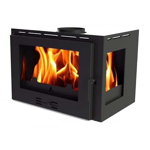 Inserto para chimenea de leña F.lli Lerda L-70 Angular 14 kW