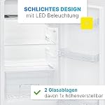 Bomann Kühlschrank mit Gefrierfach | 91L Nutzinhalt davon 8L Gefrierfach | Kühlschrank klein | mit wechselbarem Türanschlag | Mini Kühlschrank m. Gemüseschale | 2 Ablagen | Minibar leise | KS 7349 – Bild 4