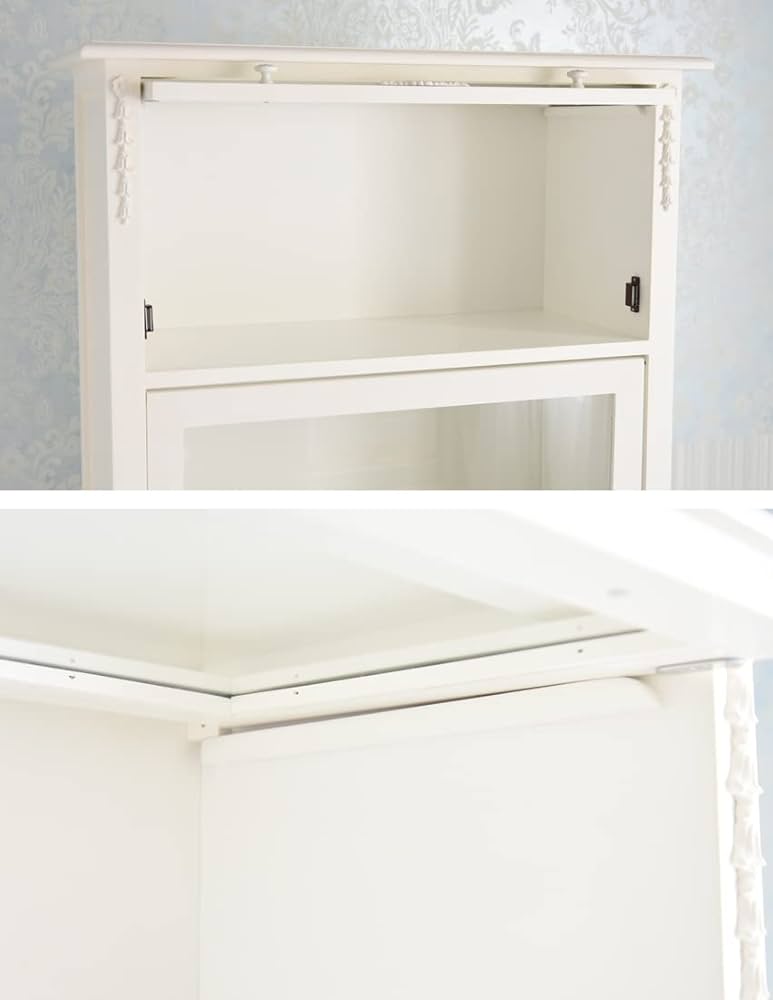 Amazon｜キャビネット 本棚ホワイト 白 おしゃれ 完成品 幅80cm