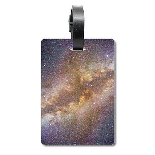 Étiquette d'identification pour valise voyage galaxie jaune bagage cabine