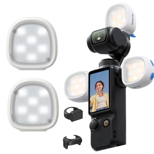For DJI Osmo Pocket 3 Ή BepCg C}Olbg ⏕Ɩ 3000K-6500K 3F\ Type-C[d 킢` JrfICg |PbgTCY B iʐ^ vlog BeɓKp ANVJ