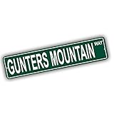 Alabama Mountains Pick Your Mountain Compatible/Replacement for Gunters Mountain United States Mountain Aluminum Metal Tin Street Sign Style Home Decor For Man Cave Poker Tavern Game Room