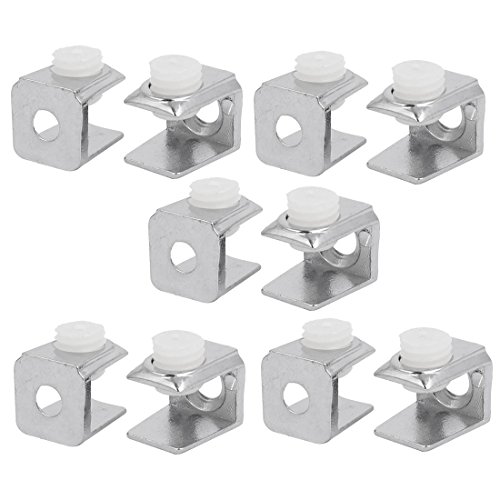 Aexit Adjustable 3mm-8mm Thick Metal Rectangle Glass Clamp 10pcs (80f10b90bbe8223bfbf6d4f2764ef87b)