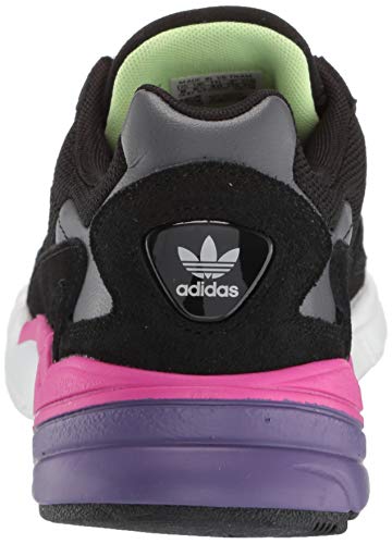 Adidas Originals Women's Falcon Athletic Shoe, Black/Black/Shock Pink, 7 M US
