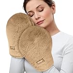 NEWGO Microwavable Heating Mittens for Hand to Relieve Arthritis Pain, Microwave Heate Hands Warmers, Easy to Wear,Moist Heat Therapy Gloves for Arthritis Hands Stiffness- Brown-1Pair