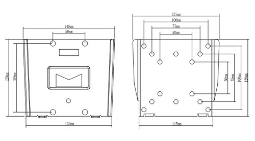 Support d'écran plat pour bureau solide et discret pour moniteur informatique