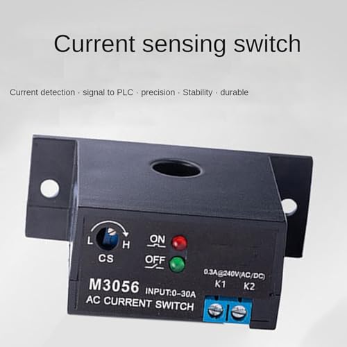Interruptor de detección de corriente AC 0.2-30A NC M3056 de 8 piezas para señal PLC 5