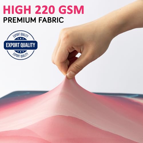 Image of HOKIPO 220gsm Durable and Washable Suitcase Covers for Trolley Suitcase, Large (26-27inch) - Moonlit Horizon (AR-6345-D10)