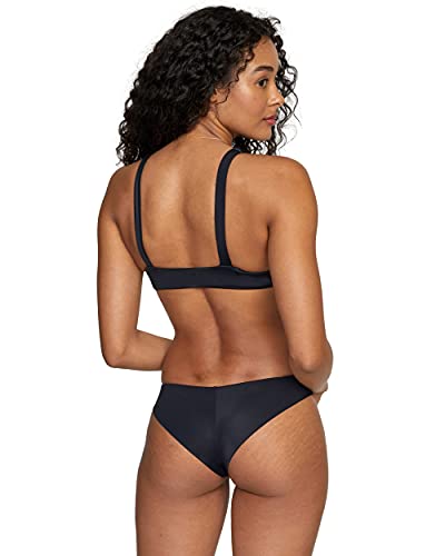 RVCA Women's Standard Tie Front Swimsuit Bikini Top2