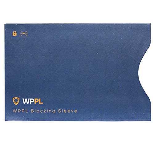 RFID Sleeves Credit Card Sleeve - Credit Card Protector Sleeves to Block Data Theft - RFID Blocking Credit Card Sleeves for Credit & Debit Cards Protection - Fits in Wallet & Purses (Blue)