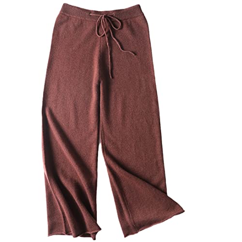 Pantalon 100% laine femme keusyoi contre le froid pantalon épais thermique taille haute