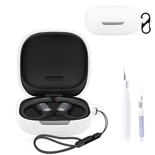 Shokz OpenFit Pro�P�[�X�J�o�[�ANOUKAJU �C���z���ی�J�o�[(�J���r�i+�X�g���b�v+�N���[�j���O�y���t��)�����h�~�A���h�~�A�ϏՌ��AShokz OpenFit Pro�p�P�[�X(�z���C�g)