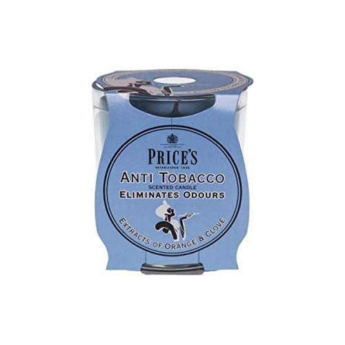 prices anti tobacco Price's - Anti-smoking candle - Deodorizing candle - Made with orange and  clove extracts - Clean, fresh and quality fragrance