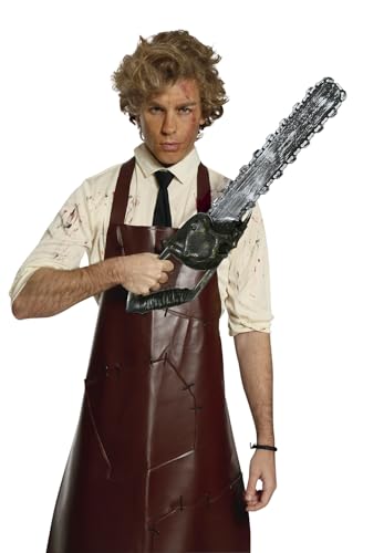 FIESTAS GUIRCA | Sierra Eléctrica de Juguete (60 cm) - Arma Blanca para Disfraz de Asesino en Halloween y Fiestas de Terror - Accesorio Ideal para Fiestas de Disfraces- Gris