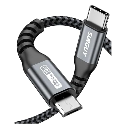 SUNGUY Micro USB auf USB C Kabel, 3Meter USB C auf Micro USB Ladekabel und Datenkabel Kompatibel für Galaxy S7/S5,LG G5/G6,Moto Z/Z2,Kindle,Tablet-Grau