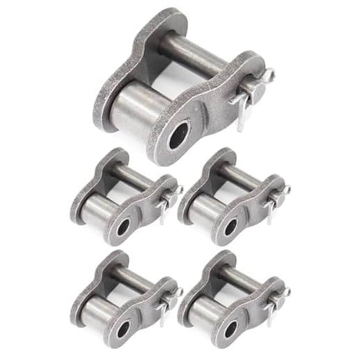 5PCS Roller Chain Offset Link #420 Half Link, 4/8 Inch Pitch Crank Link, Standard Chain End Connector Split Links