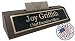 Personalized Business Desk Name Plate with Card Holder - Made in USA (Walnut Wood)