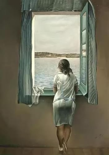 Images d'art mural Dali Femme à la fenêtre en grand format 70x100 cm